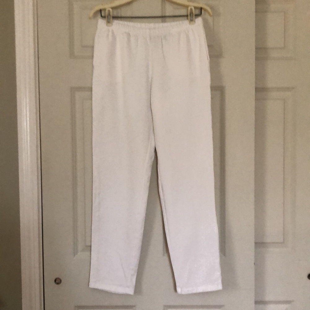 Ruby Rd. White Cotton Blend Slacks
